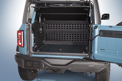 Discover Ford Bronco Accessories in PR, Cargo Area Enclosure - Deluxe Raised Lid For 4-Door